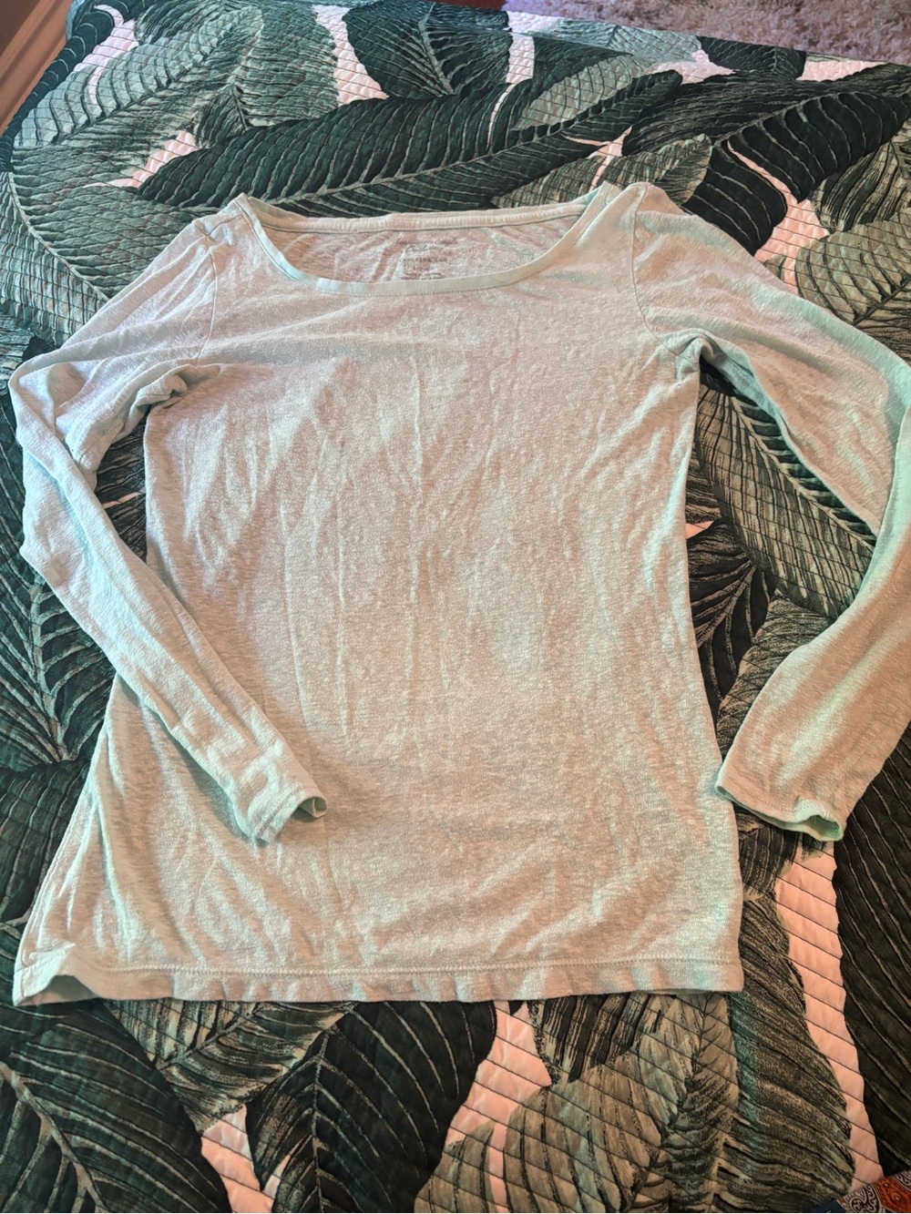 American eagle Light Mint Green Long Sleeve Top